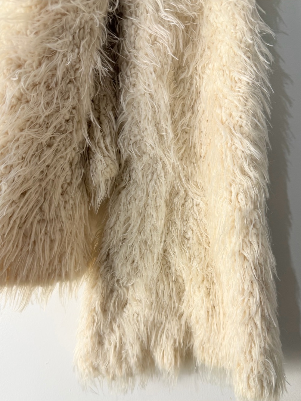 Free People Plush Cream Teddy Jacket